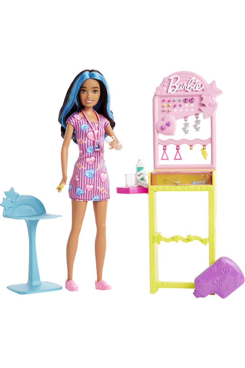 Oyuncak Barbie Skipper'ın Takı Standı Oyun Seti HKD78 Oyuncak Barbie Skipper'ın Takı Standı Oyun Seti HKD78