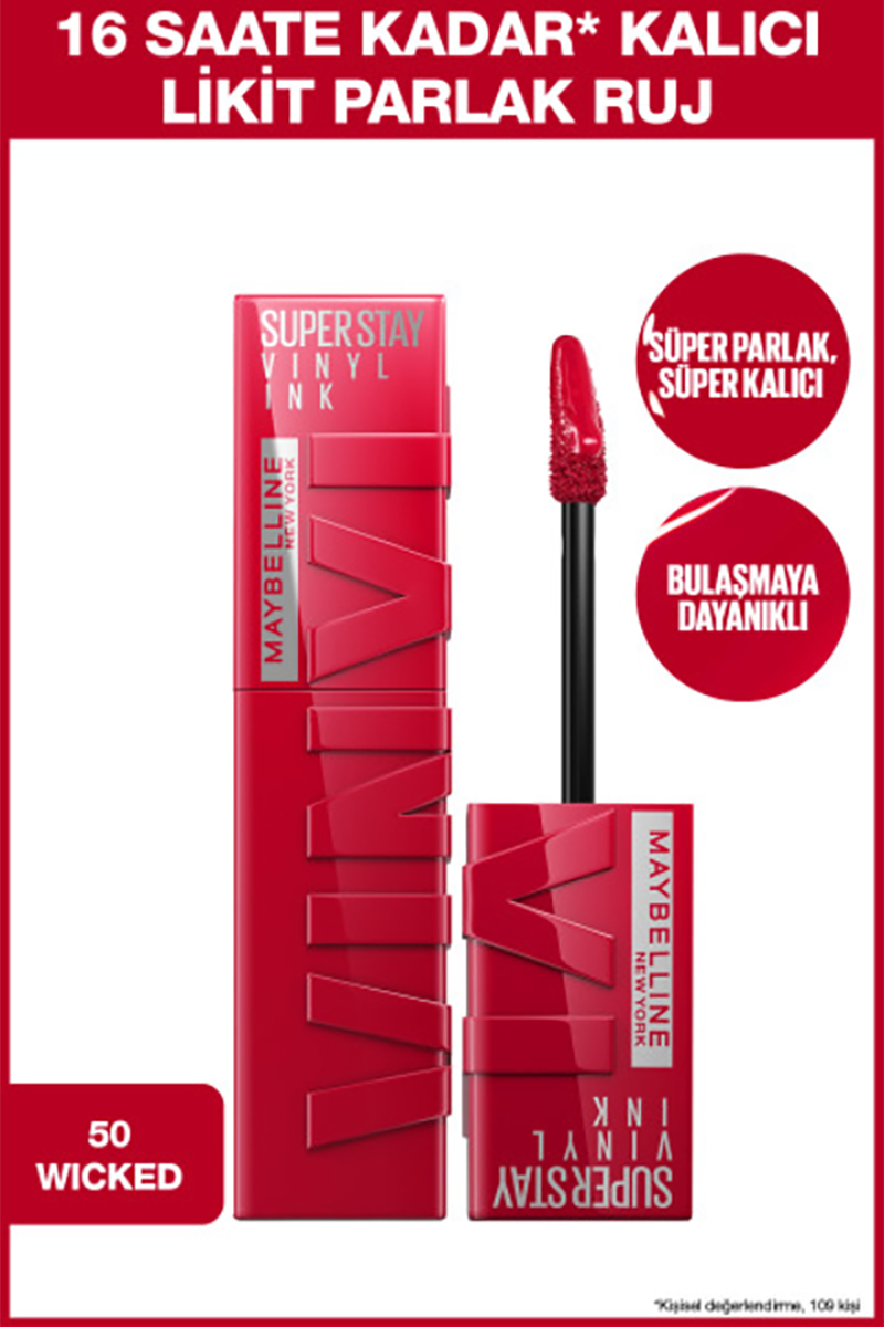 Maybelline Vınyl Ruj 50 Wıcked