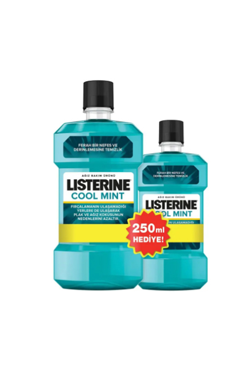 Listerine Ağız Bakım Suyu Cool Mint 500 ml + 250 ml