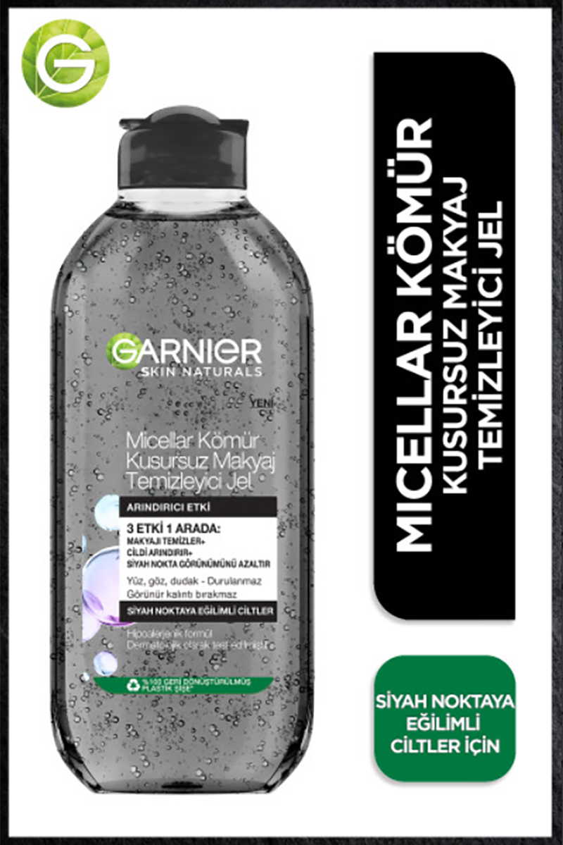 Garnier Kömürl Micellar Makyaj Temizleyici 400ml Garnier Kömürl Micellar Makyaj Temizleyici 400ml