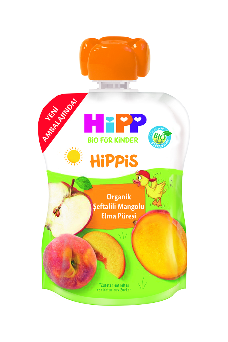 Hipp Organik Şeftalili Mangolu Elma Püresi 100 G