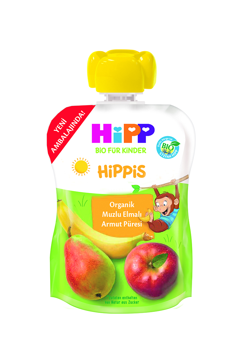HiPP Organik Muzlu Elmalı Armut Püresi 100 g