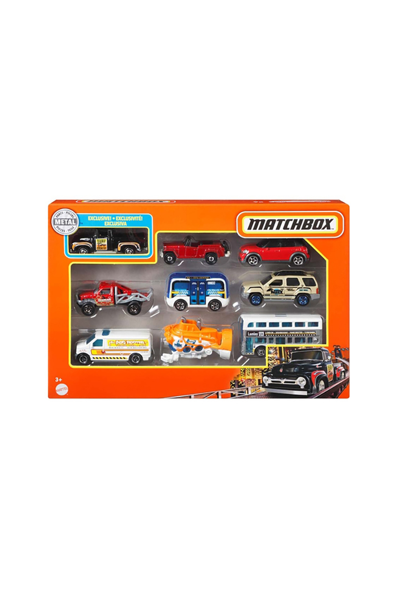 Matchbox Dokuzlu Araba Seti Matchbox Dokuzlu Araba Seti