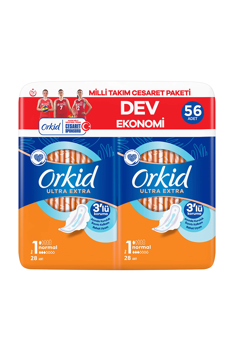 Orkıd Ultra Ekstra Cesaret Paketi Normal 56 Lı