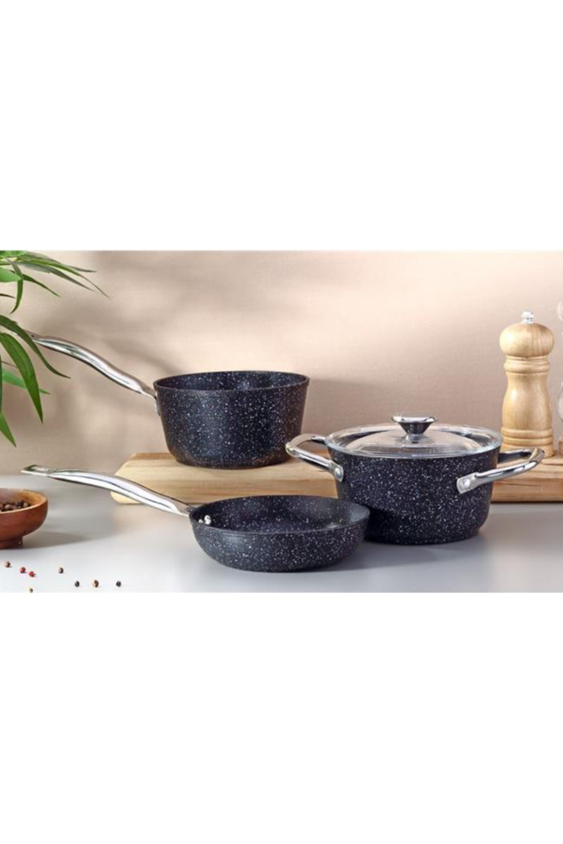 Emel Tetra Mini Tava Tencere Set 3'lü Emel Tetra Mini Tava Tencere Set 3'lü