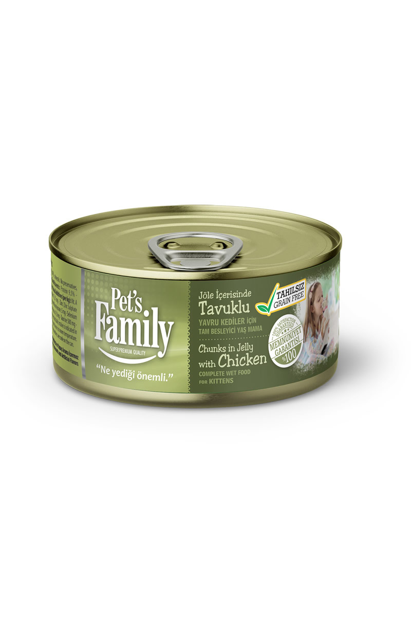 Pets Family Konserve Yavru Kedi Tahıllı 100gr Pets Family Konserve Yavru Kedi Tahıllı 100gr