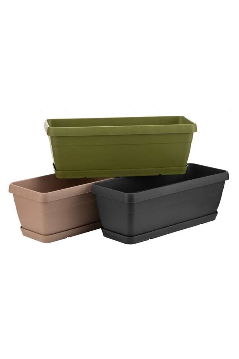 Manolya Balkon Saksısı Krem 3 L