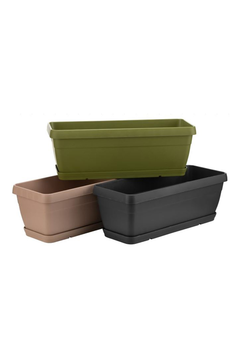 Manolya Balkon Saksısı Antrasit 3 L