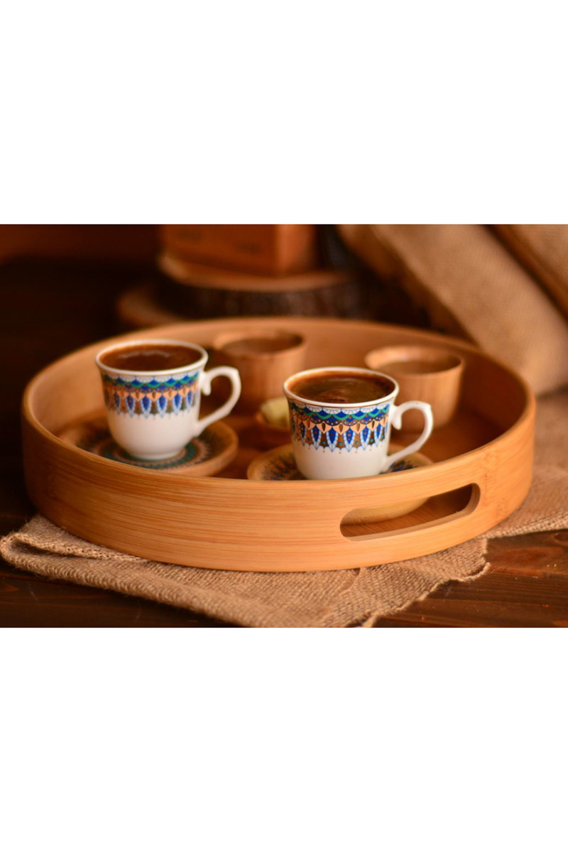 Bambum Yuvarlak Tepsı 30Cm Carne Bambum Yuvarlak Tepsı 30Cm Carne