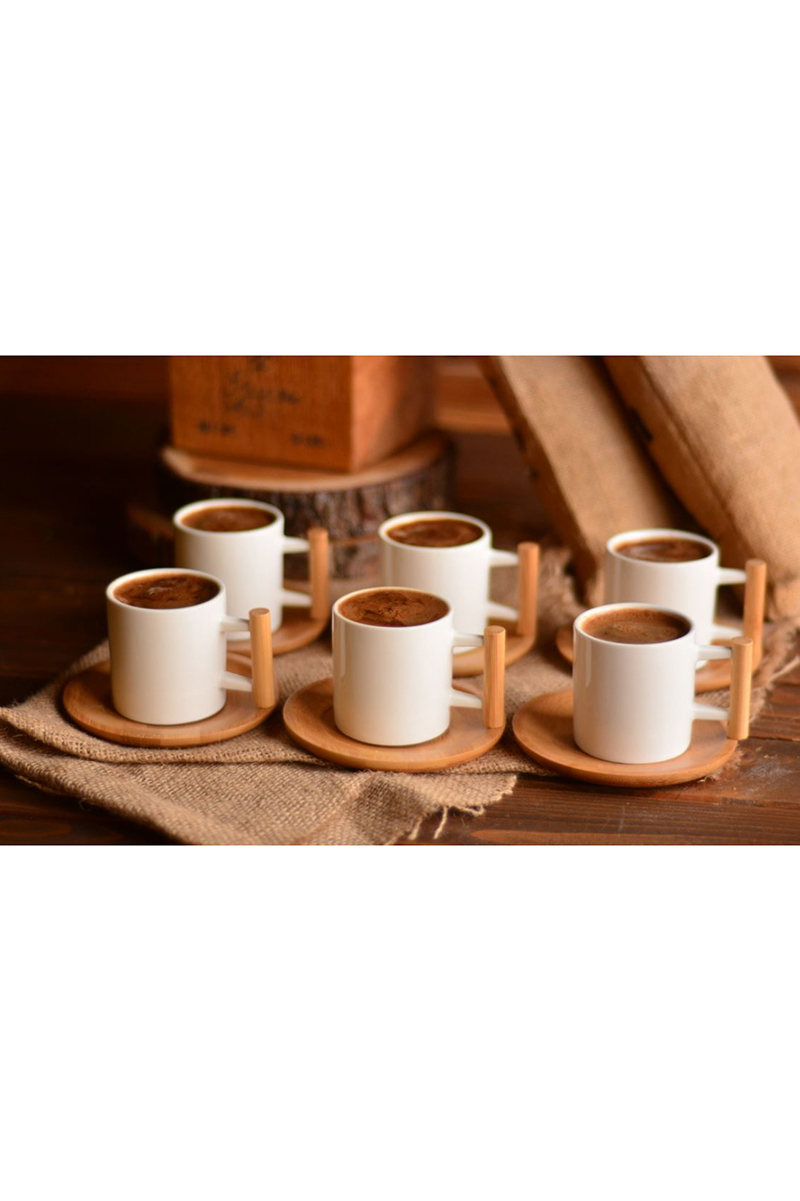 Bambum Aron Kahve Fincan Seti 6 Kişilik B1400 Bambum Aron Kahve Fincan Seti 6 Kişilik B1400