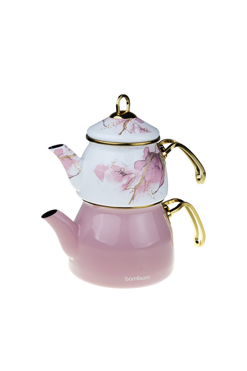 Bambum Smoky Çaydanlık Takımı Pembe Bambum Smoky Çaydanlık Takımı Pembe