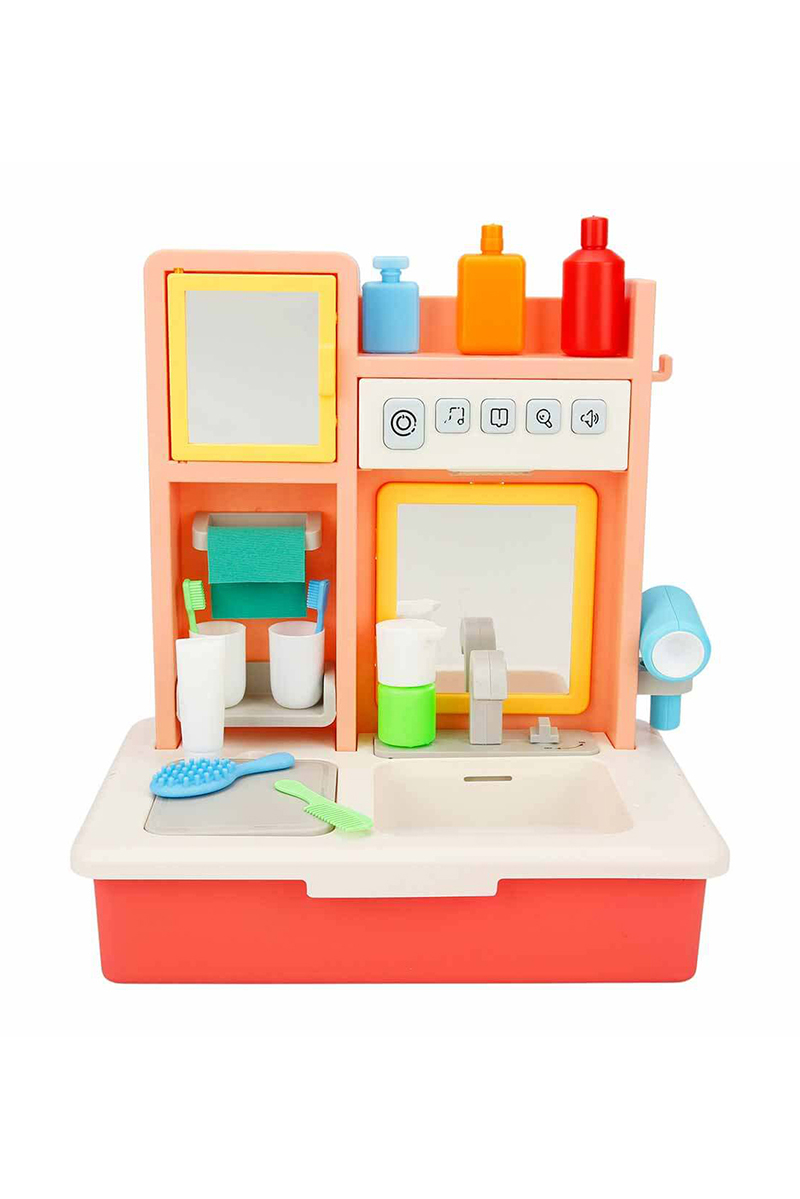 Oyuncak Eğitici Banyo Lavabo Pilli Pembe Oyuncak Eğitici Banyo Lavabo Pilli Pembe