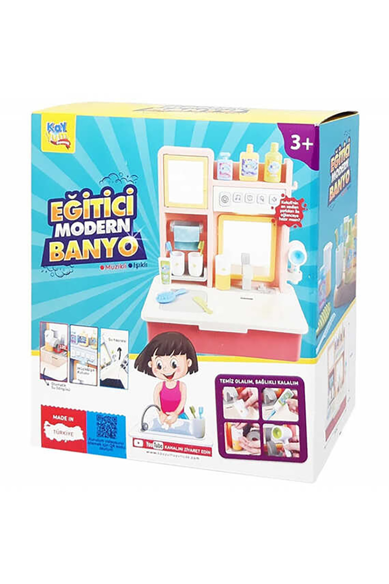 Oyuncak Eğitici Banyo Lavabo Pilli Mavi Oyuncak Eğitici Banyo Lavabo Pilli Mavi