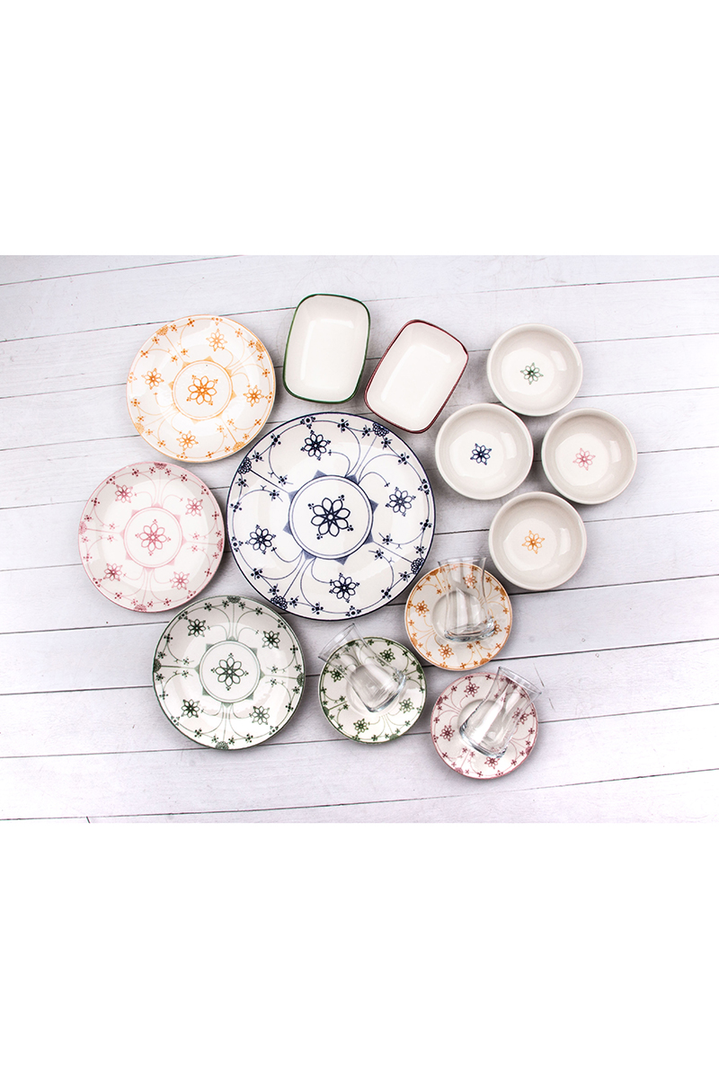 Aryıldız Aster Porselen Kahvaltı Takımı 25 Parça Aryıldız Aster Porselen Kahvaltı Takımı 25 Parça