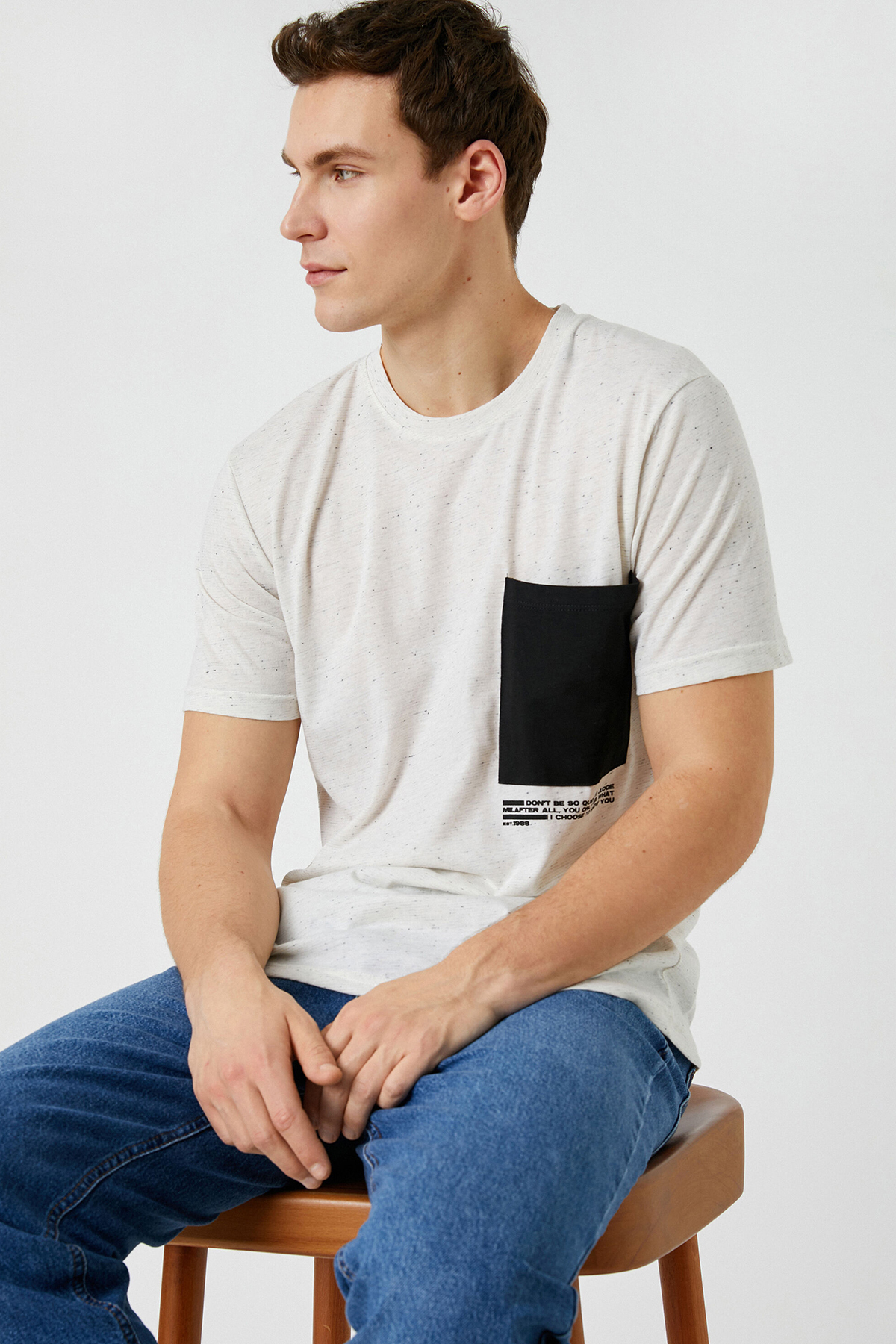 Koton Erkek Tişört 3SAM10001HK Koton Erkek Tişört 3SAM10001HK