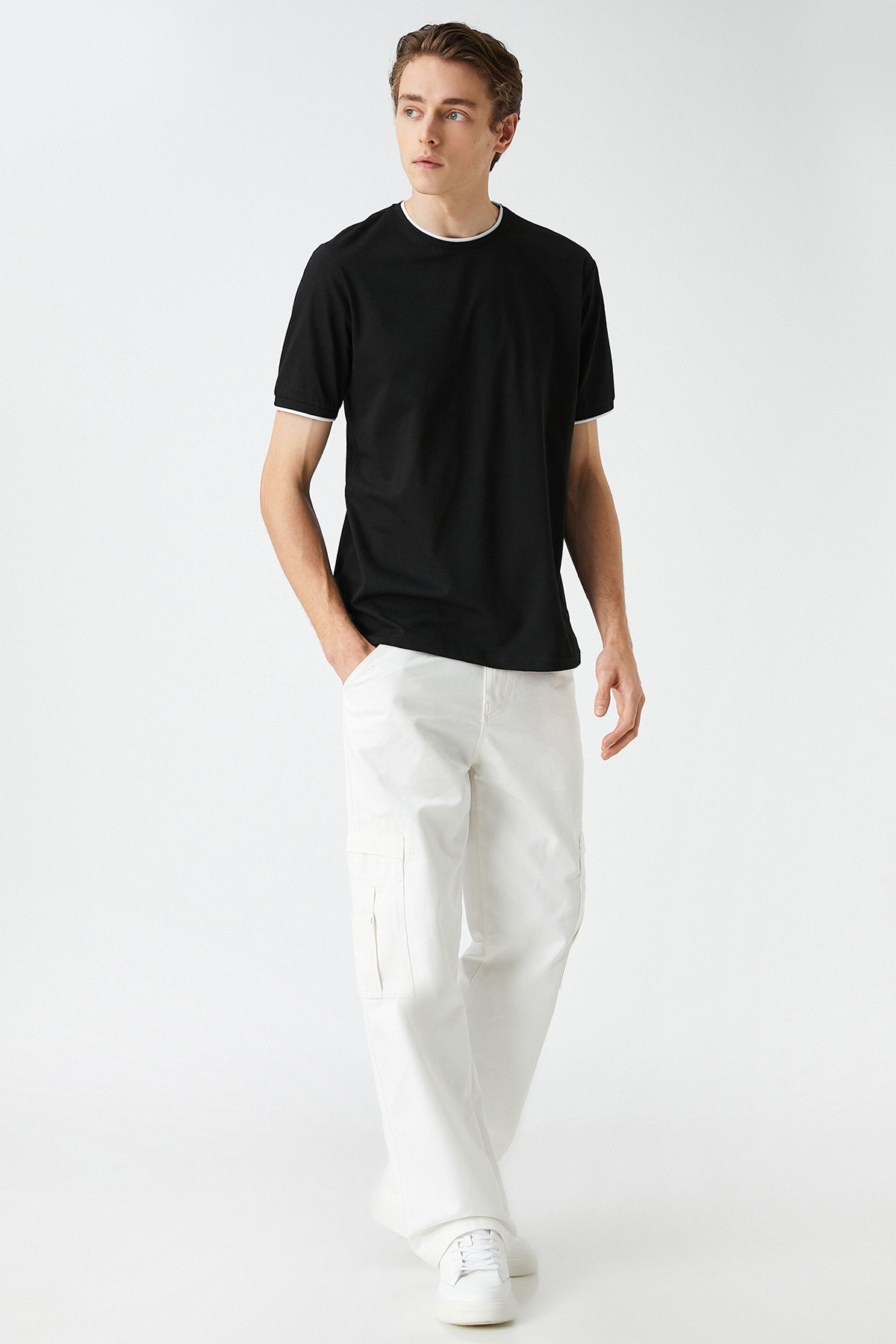 Koton Erkek Tişört 3SAM10019HK Koton Erkek Tişört 3SAM10019HK