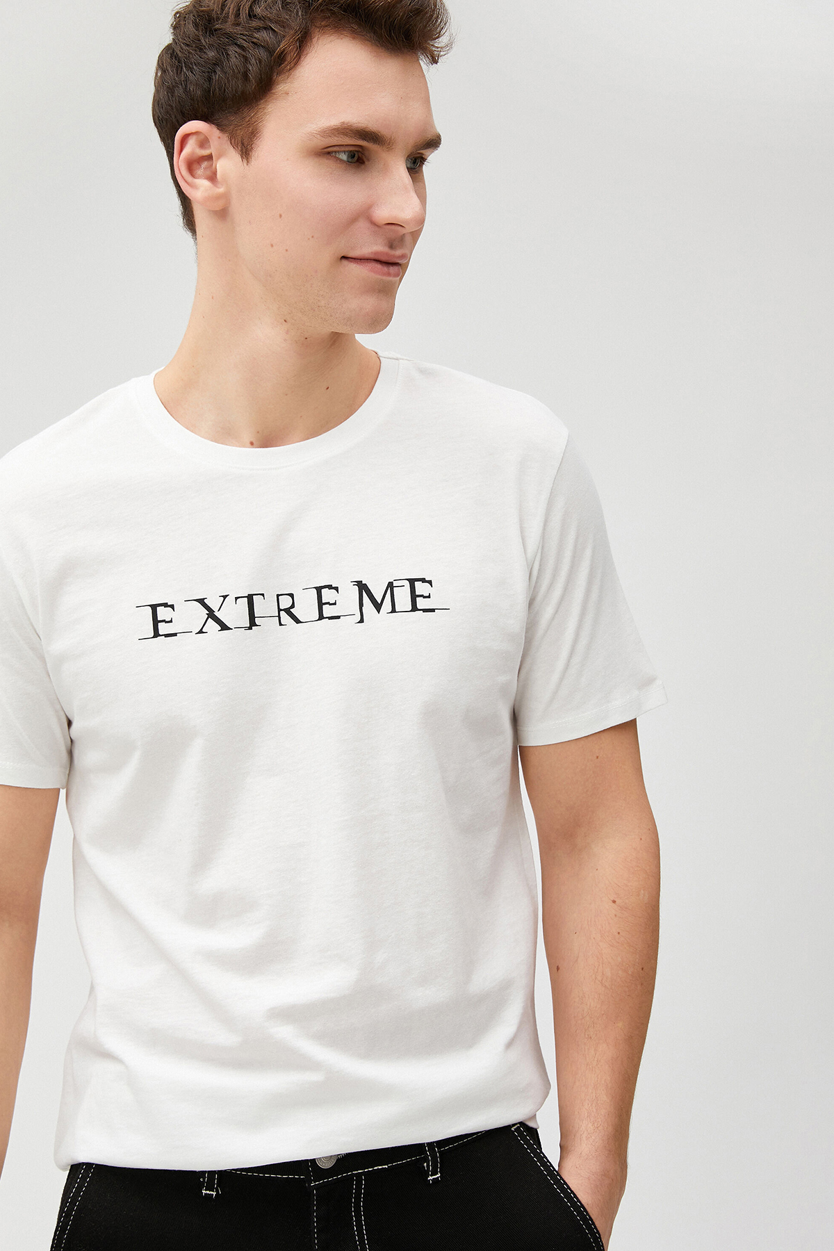 Koton Erkek Tişört 3SAM10066HK Koton Erkek Tişört 3SAM10066HK