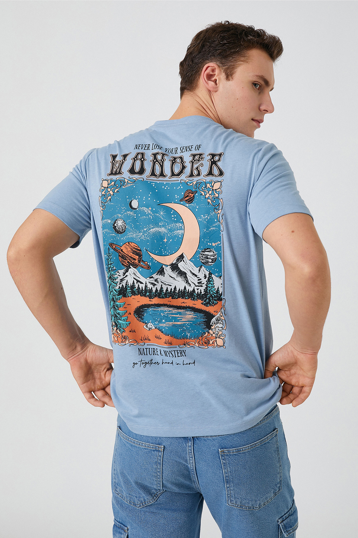 Koton Erkek Tişört 3SAM10087HK Koton Erkek Tişört 3SAM10087HK