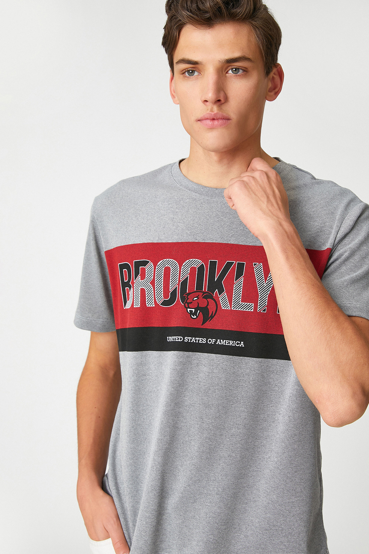 Koton Erkek Tişört 3SAM10402HK Koton Erkek Tişört 3SAM10402HK