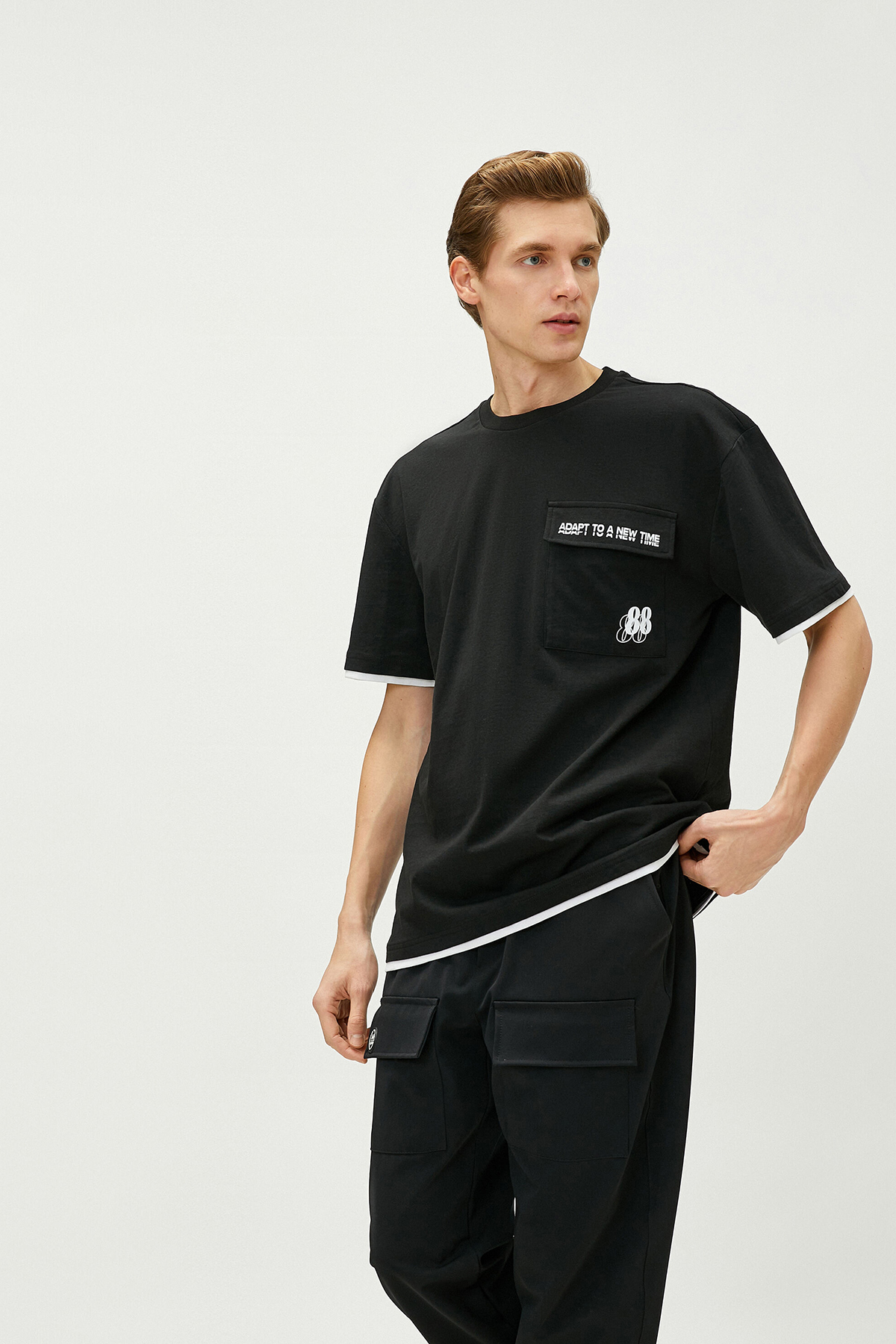 Koton Erkek Tişört 3SAM10427HK Koton Erkek Tişört 3SAM10427HK