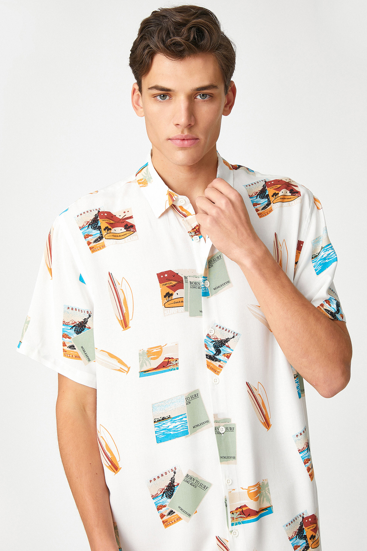 Koton Erkek Gömlek 3SAM60130HW Koton Erkek Gömlek 3SAM60130HW