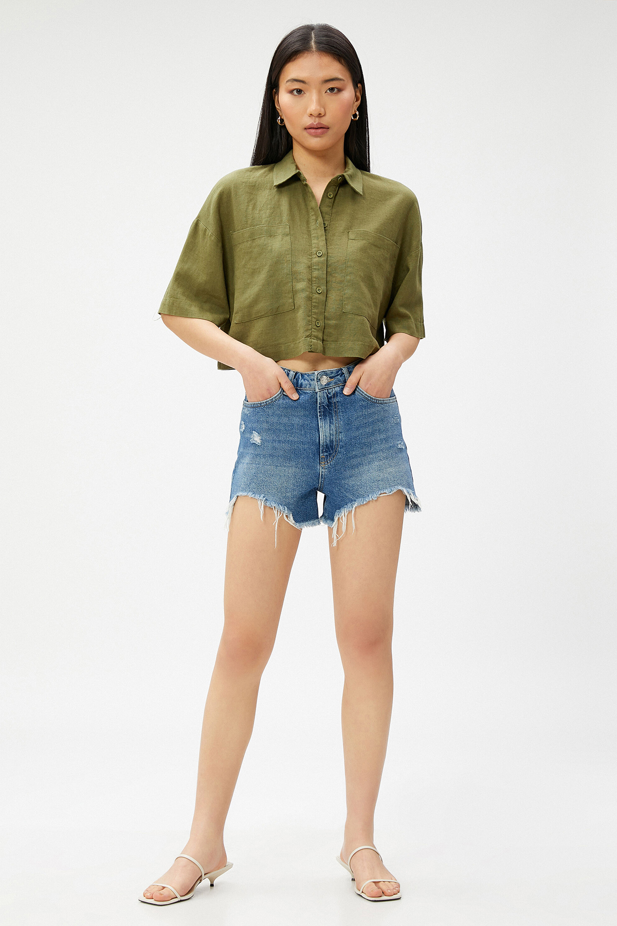 Koton Kadın Gömlek 3SAK60022PW878