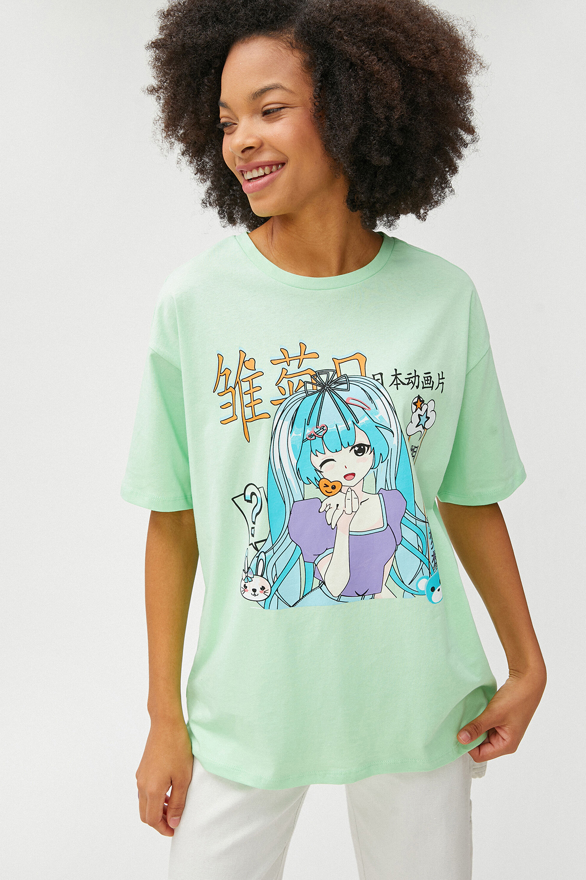 Koton Kadın Tişört 3SAL10230IK762 Koton Kadın Tişört 3SAL10230IK762