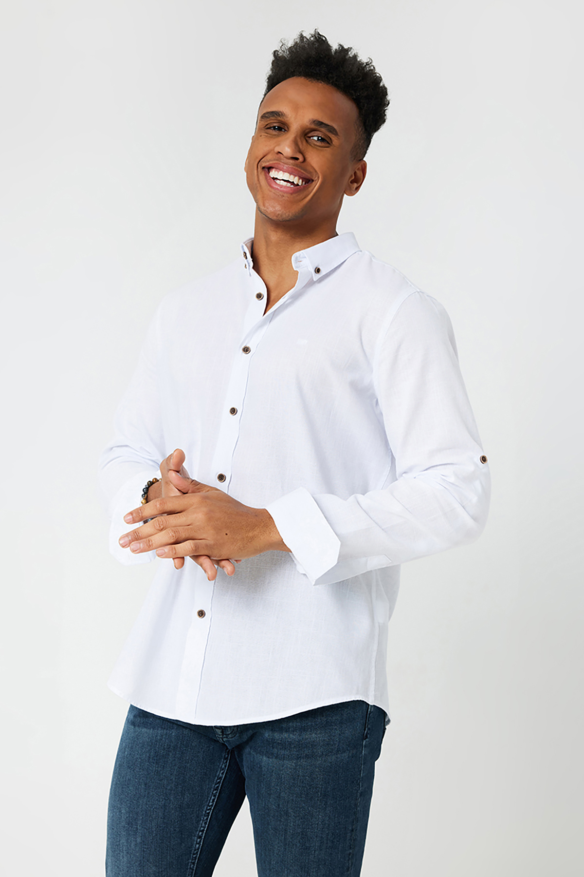 Loft Erkek Gömlek LF2027896 WHT Loft Erkek Gömlek LF2027896 WHT