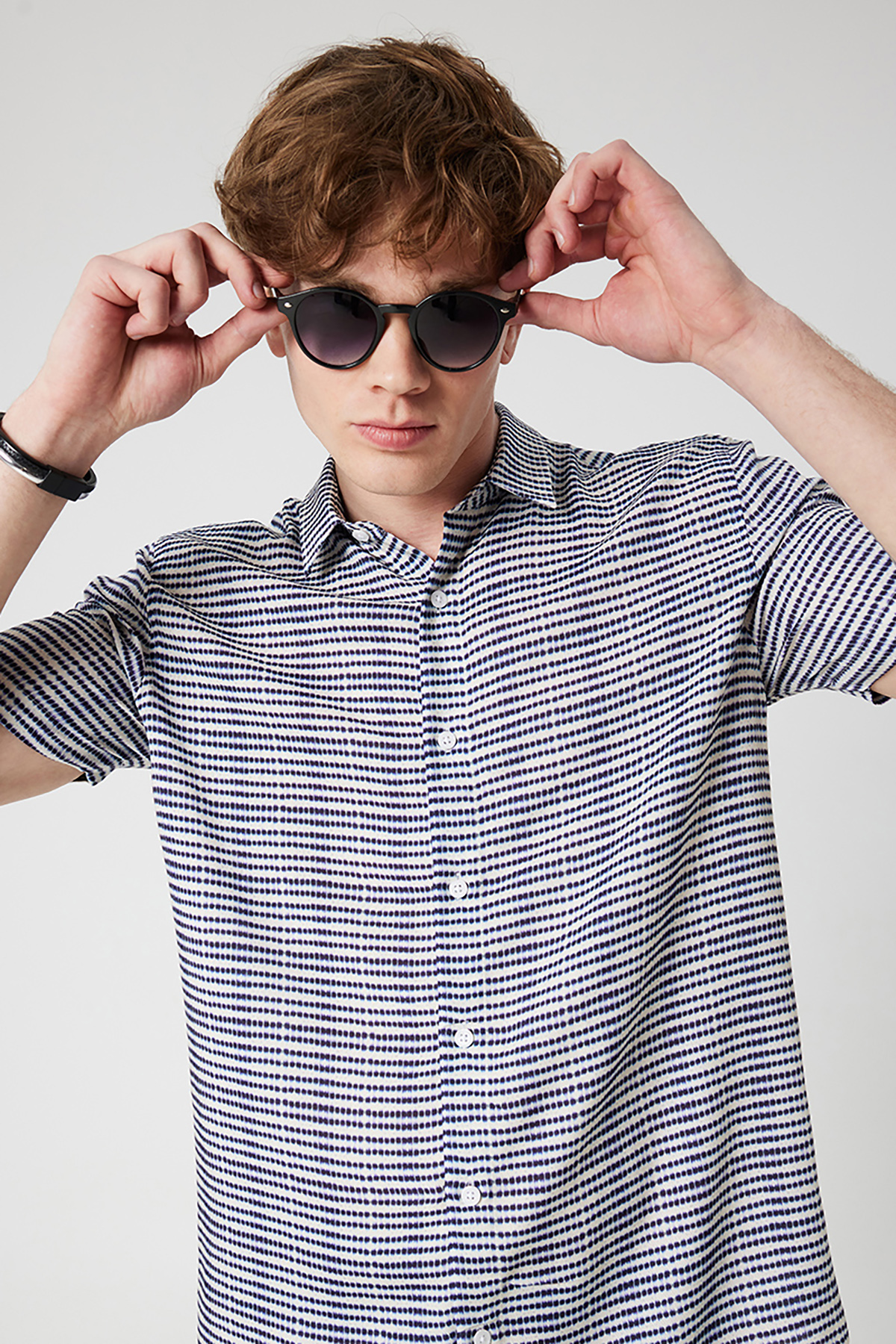 Loft Erkek Kısa Kol Gömlek LF2032220 NAV Loft Erkek Kısa Kol Gömlek LF2032220 NAV