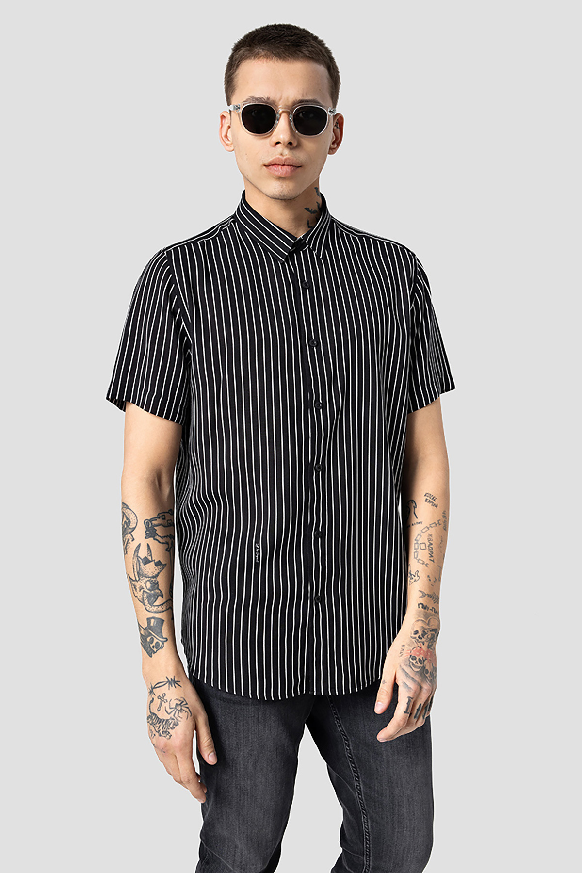 Loft Erkek Kısa Kol Gömlek LF2022970 BLK Loft Erkek Kısa Kol Gömlek LF2022970 BLK