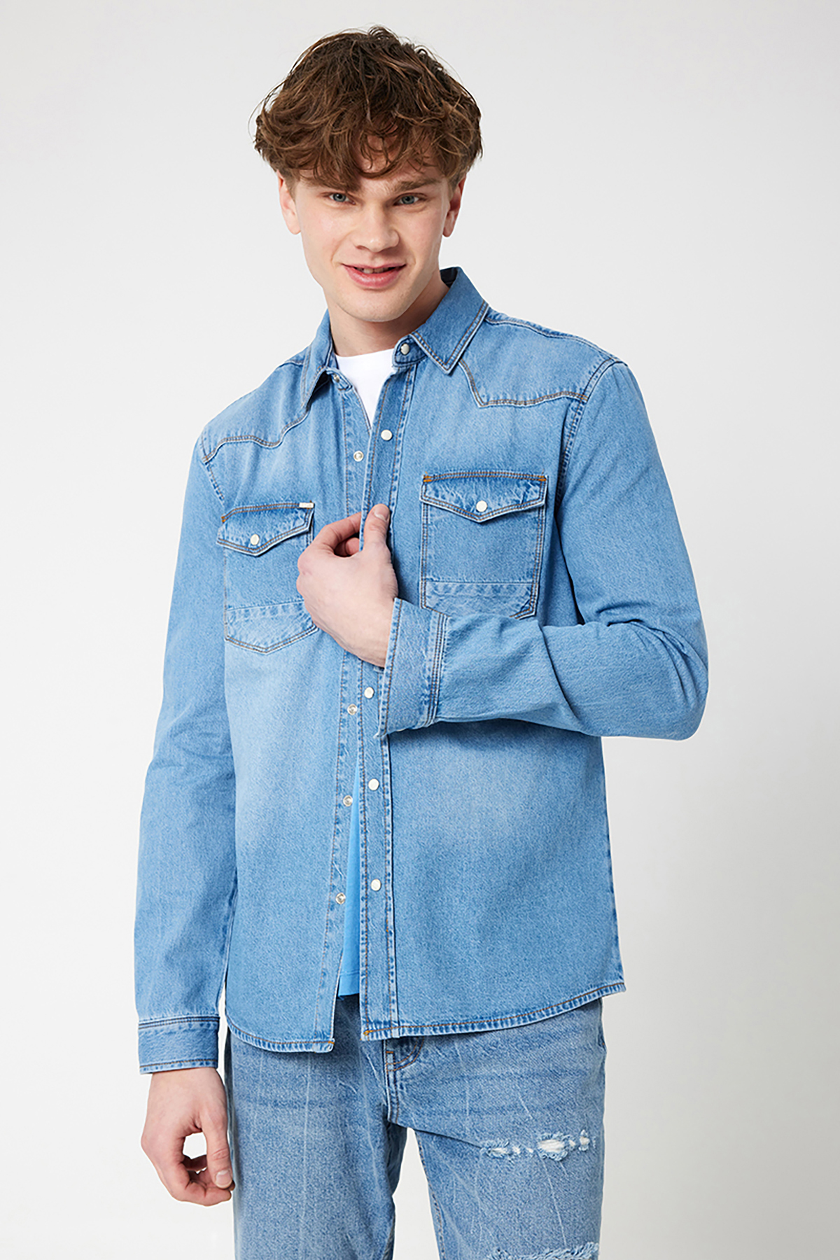 Loft Erkek Kot Gömlek LF2032755 DN11531 Loft Erkek Kot Gömlek LF2032755 DN11531