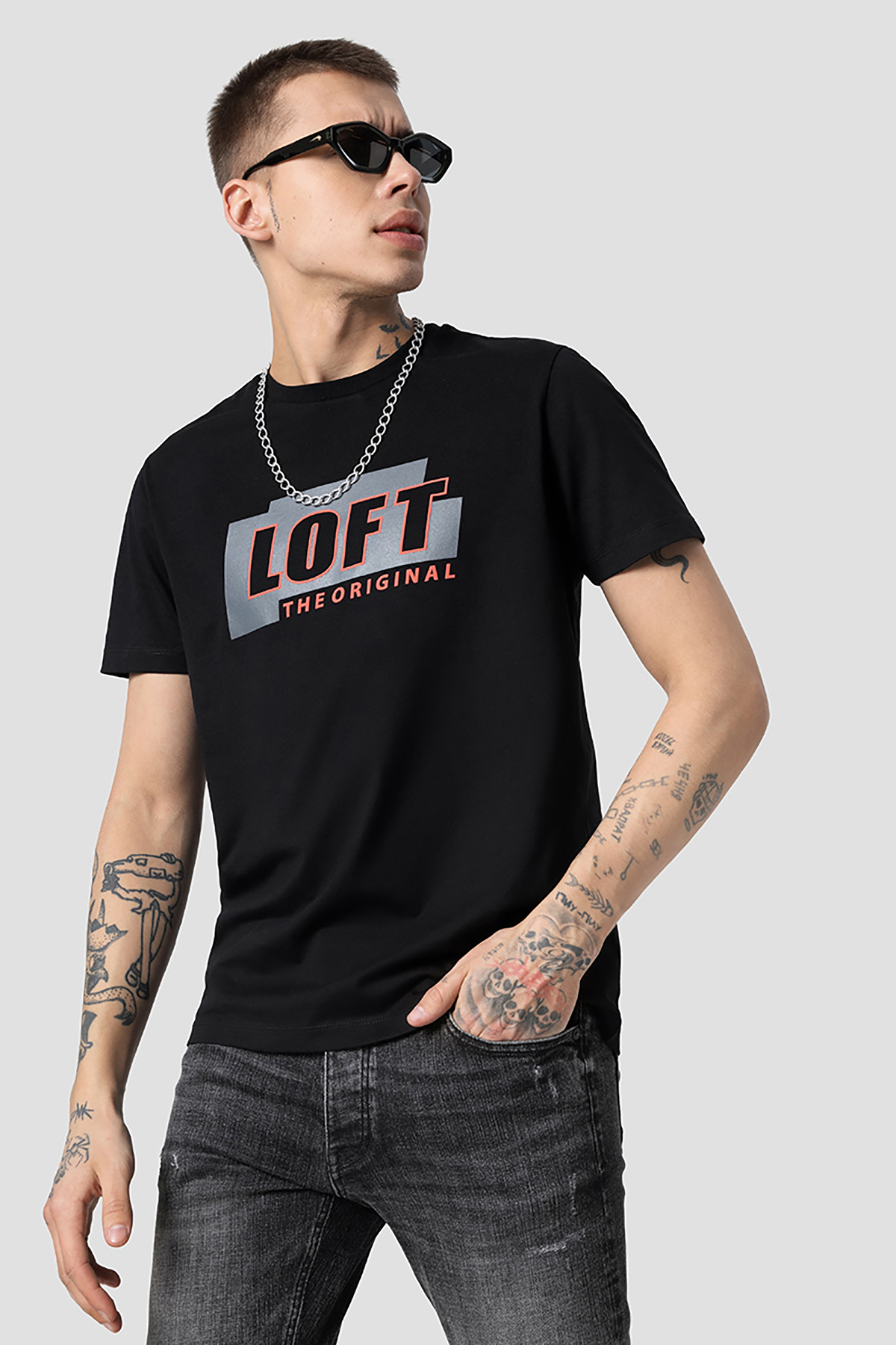 Loft Erkek Tişört LF2032050 BLK