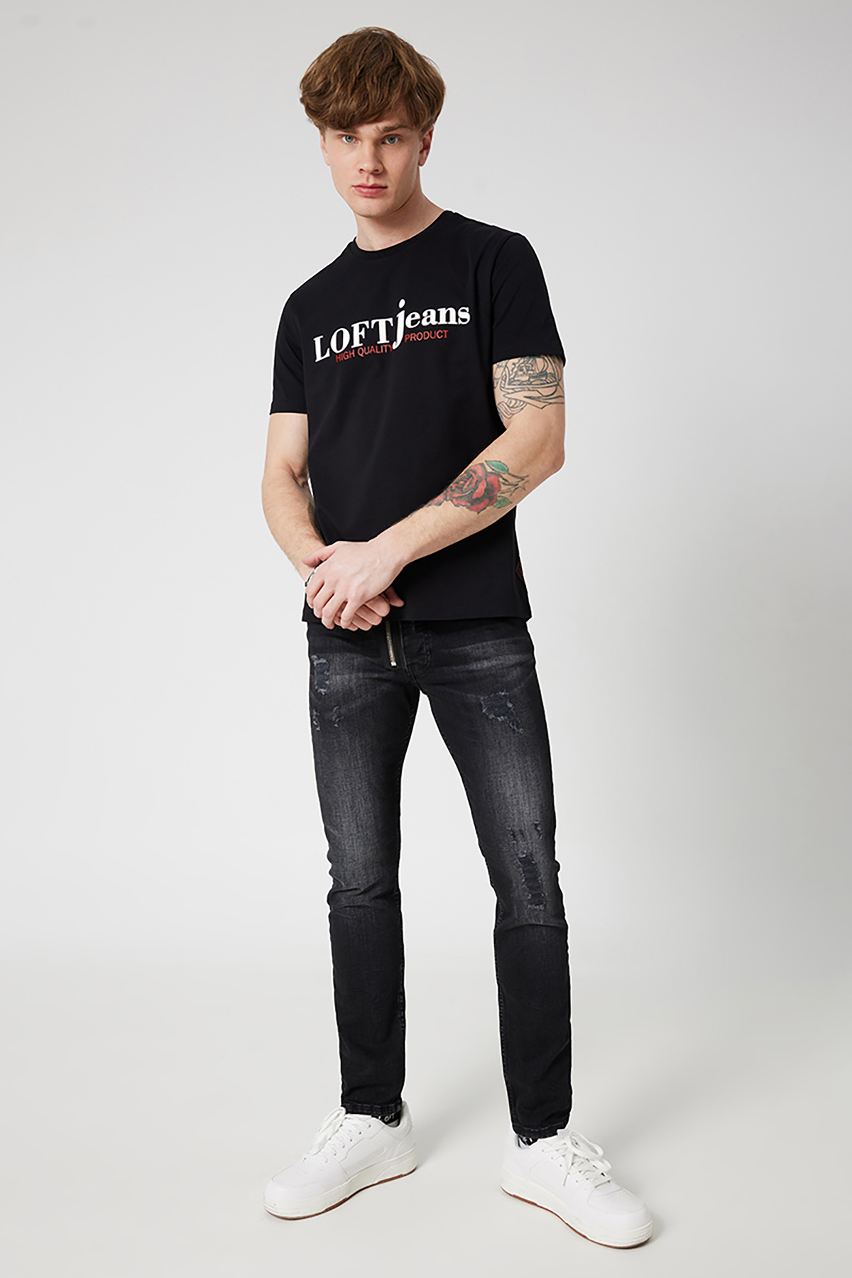 Loft Erkek Tişört LF2032049 BLK