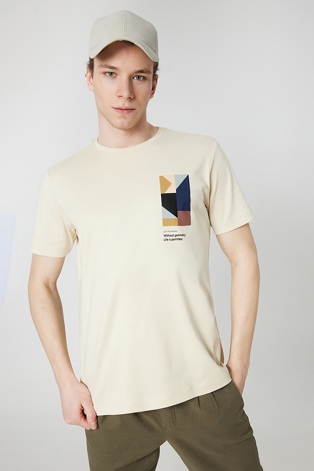 Loft Erkek Tişört LF2031449 BEI Loft Erkek Tişört LF2031449 BEI