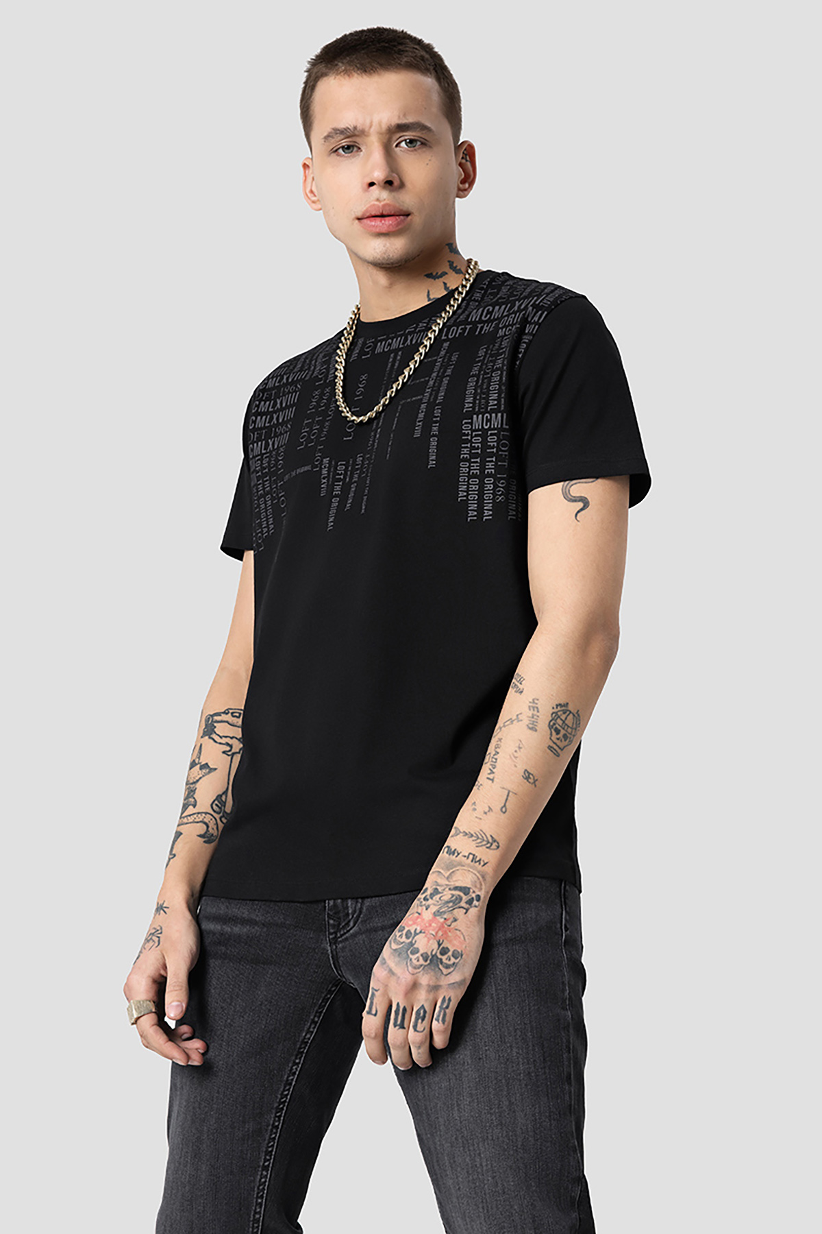 Loft Erkek Tişört LF2031667 BLK