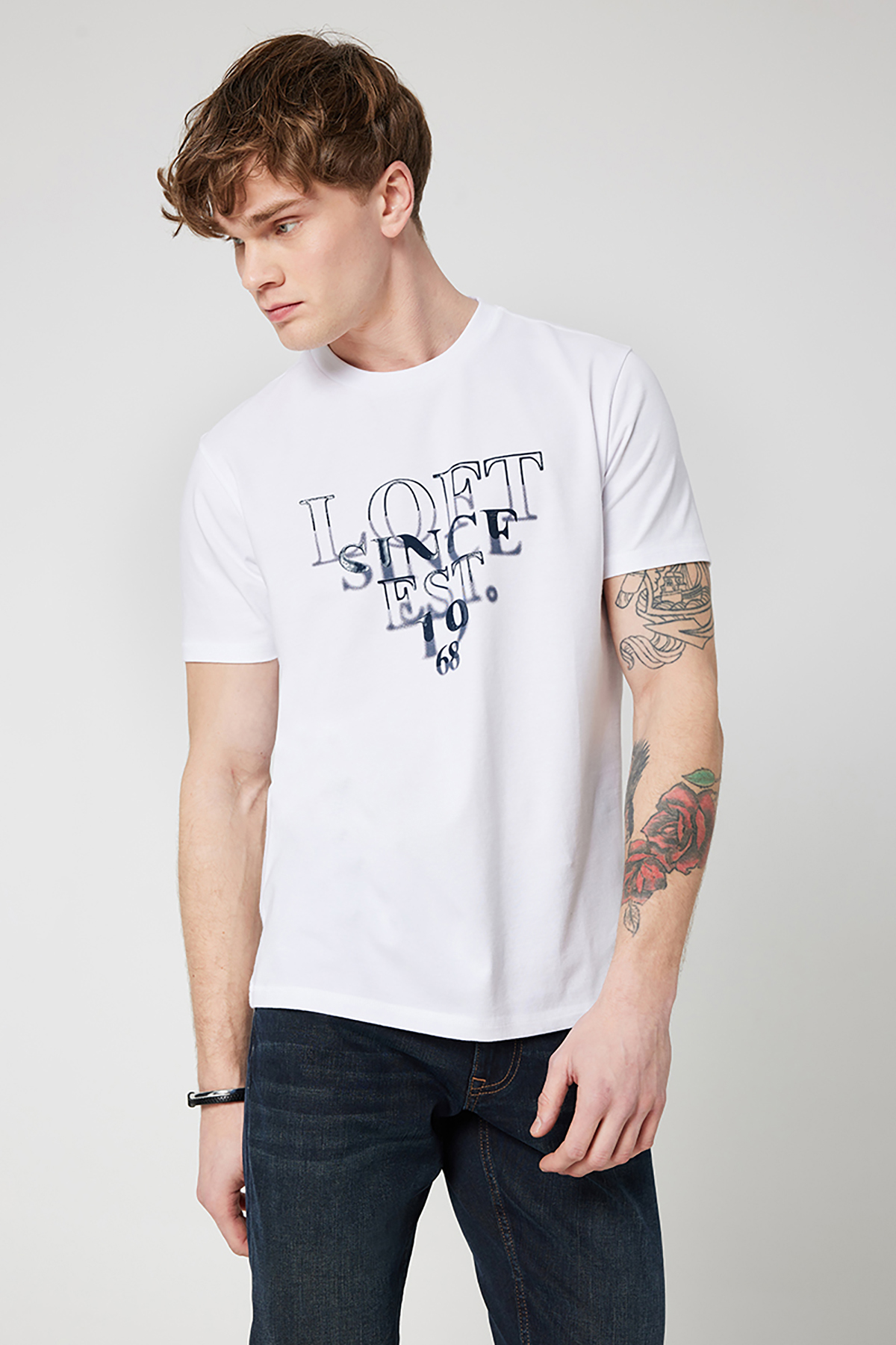 Loft Erkek Tişört LF2032172 WHT Loft Erkek Tişört LF2032172 WHT