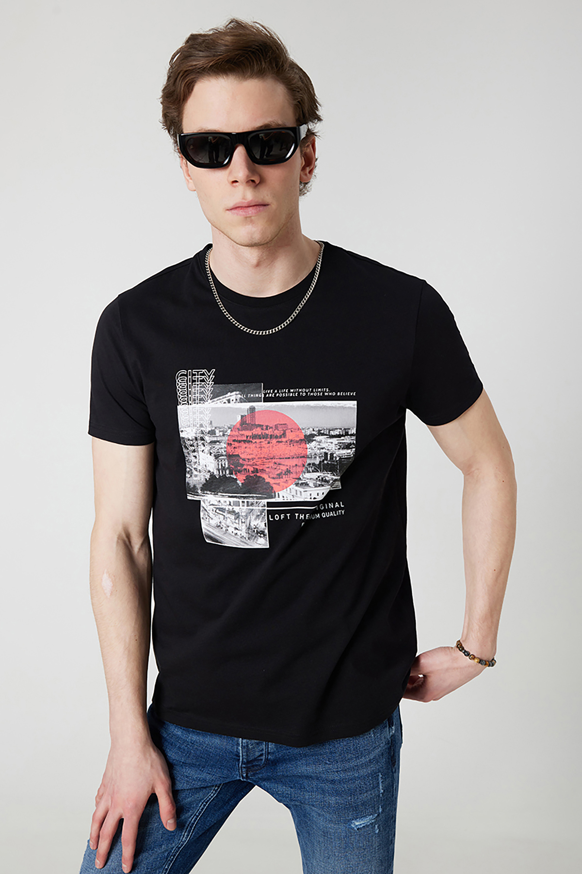Loft Erkek Tişört LF2031644 BLK Loft Erkek Tişört LF2031644 BLK