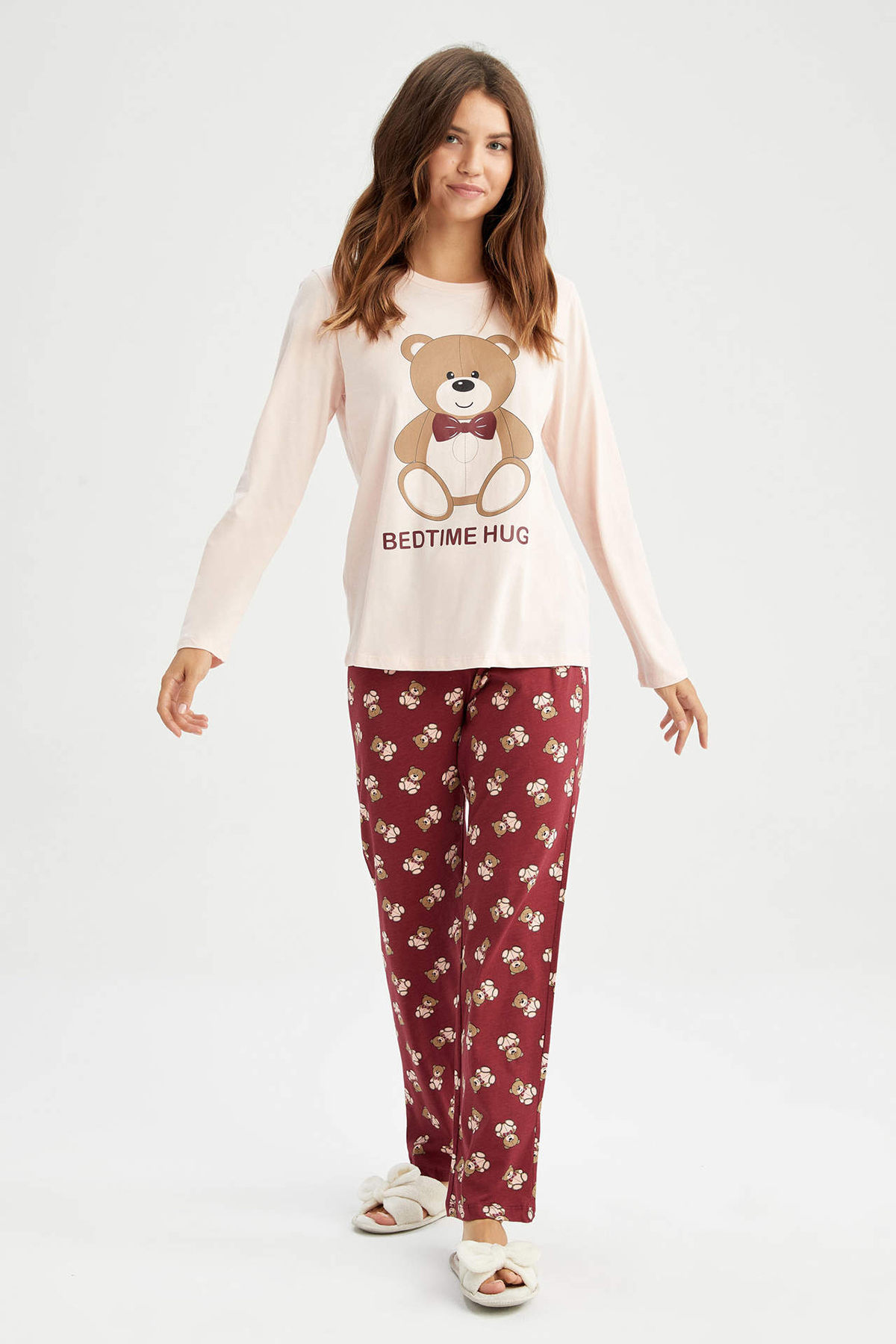 Defacto Kadın Pijama Takımı Y2835AZTR Defacto Kadın Pijama Takımı Y2835AZTR