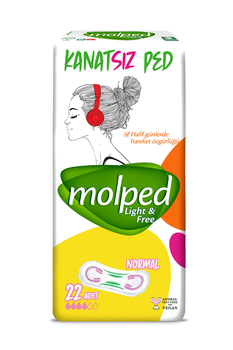 Molped Kanatsız Ped Normal 22'li Molped Kanatsız Ped Normal 22'li