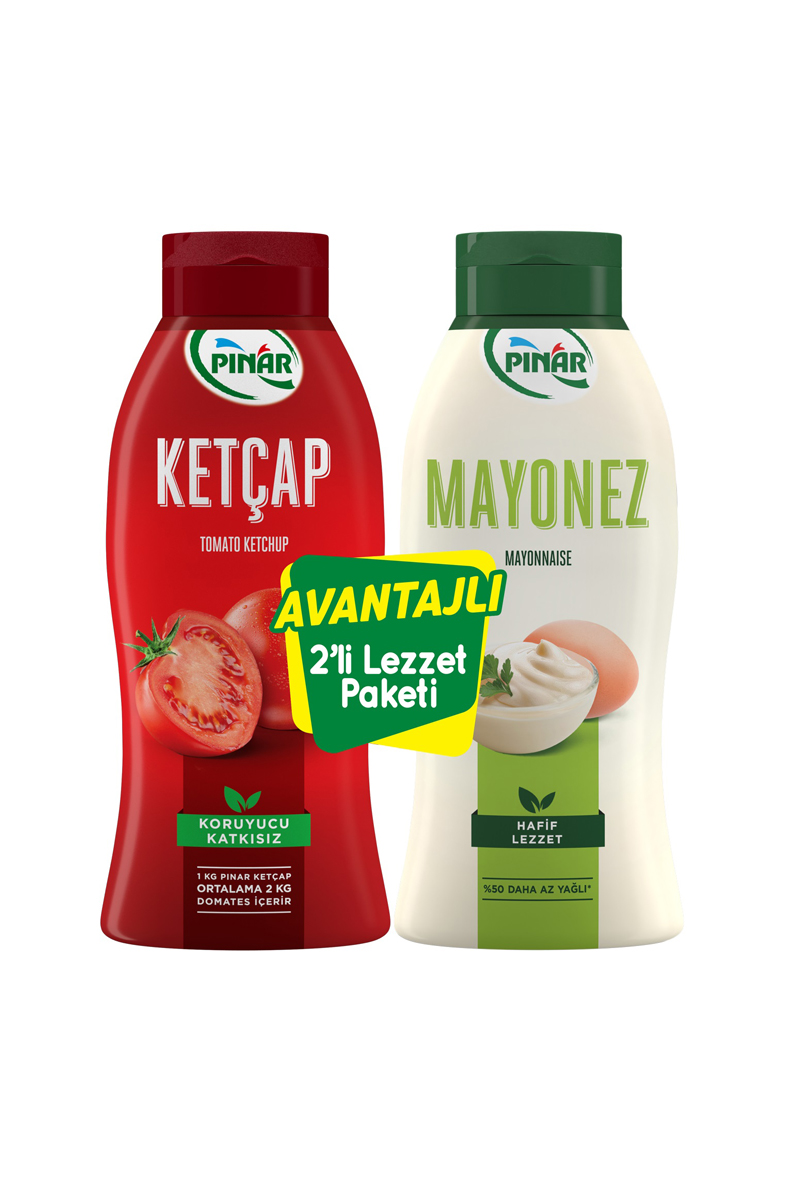 Pınar Ketçap 600 g + Mayonez 500 g