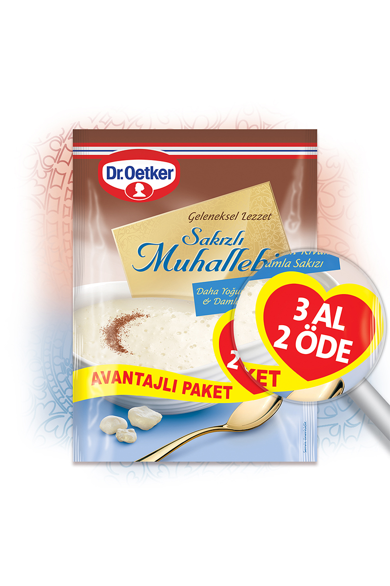 Dr.Oetker Sakızlı Muhallebi 3 Al 2 Öde 450 g