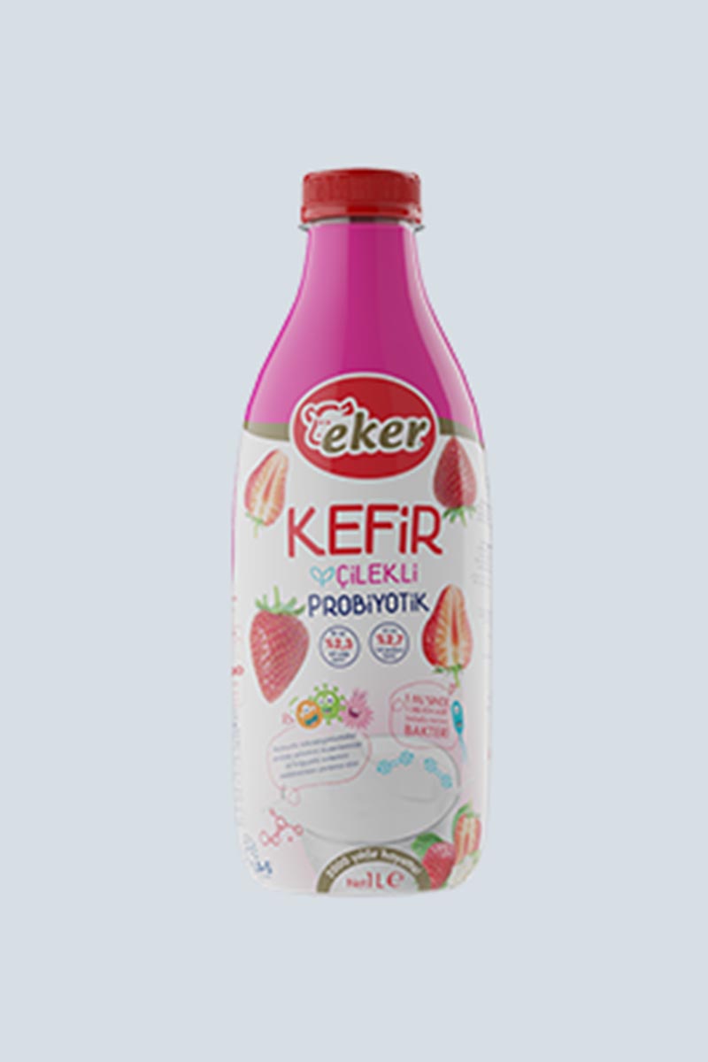 Eker Çilekli Kefir 1000 Ml Eker Çilekli Kefir 1000 Ml