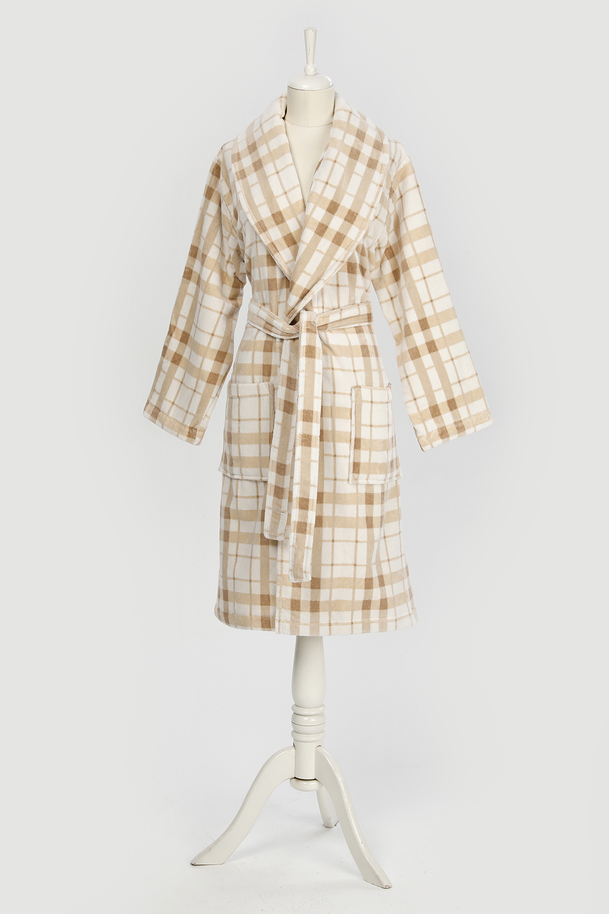 Özdilek Weave Kadife Şal Yaka Bornoz S/M Beden