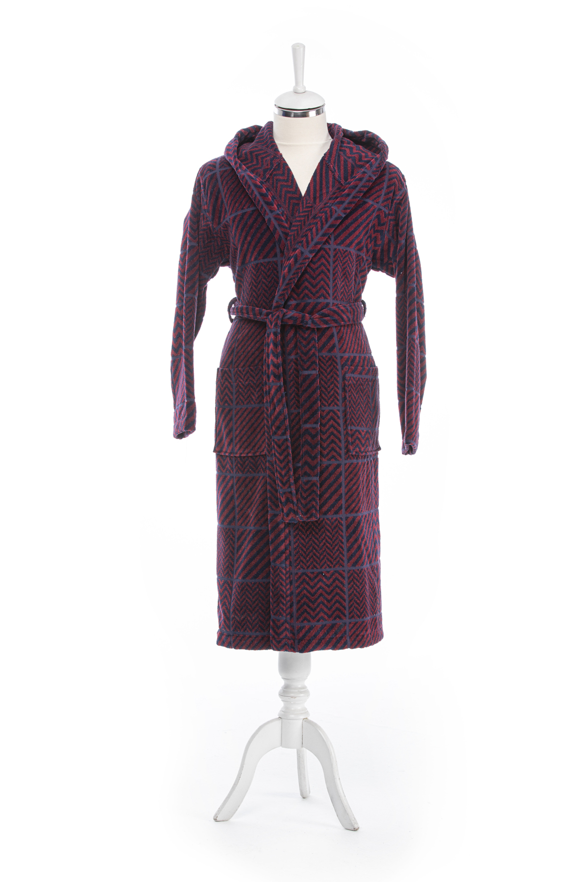 Özdilek Hawai Maro Kadife Kapüşonlu Bornoz XXL Beden