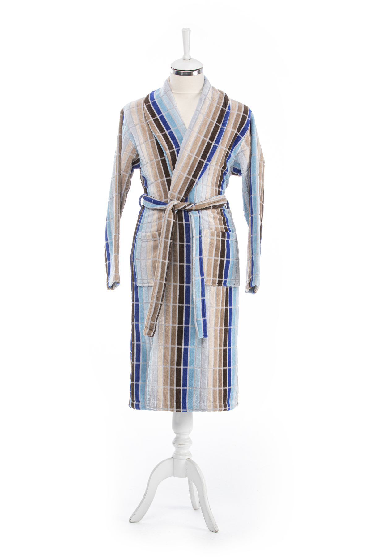 Özdilek Hawai Line Kadife Şal Yaka Bornoz L Beden