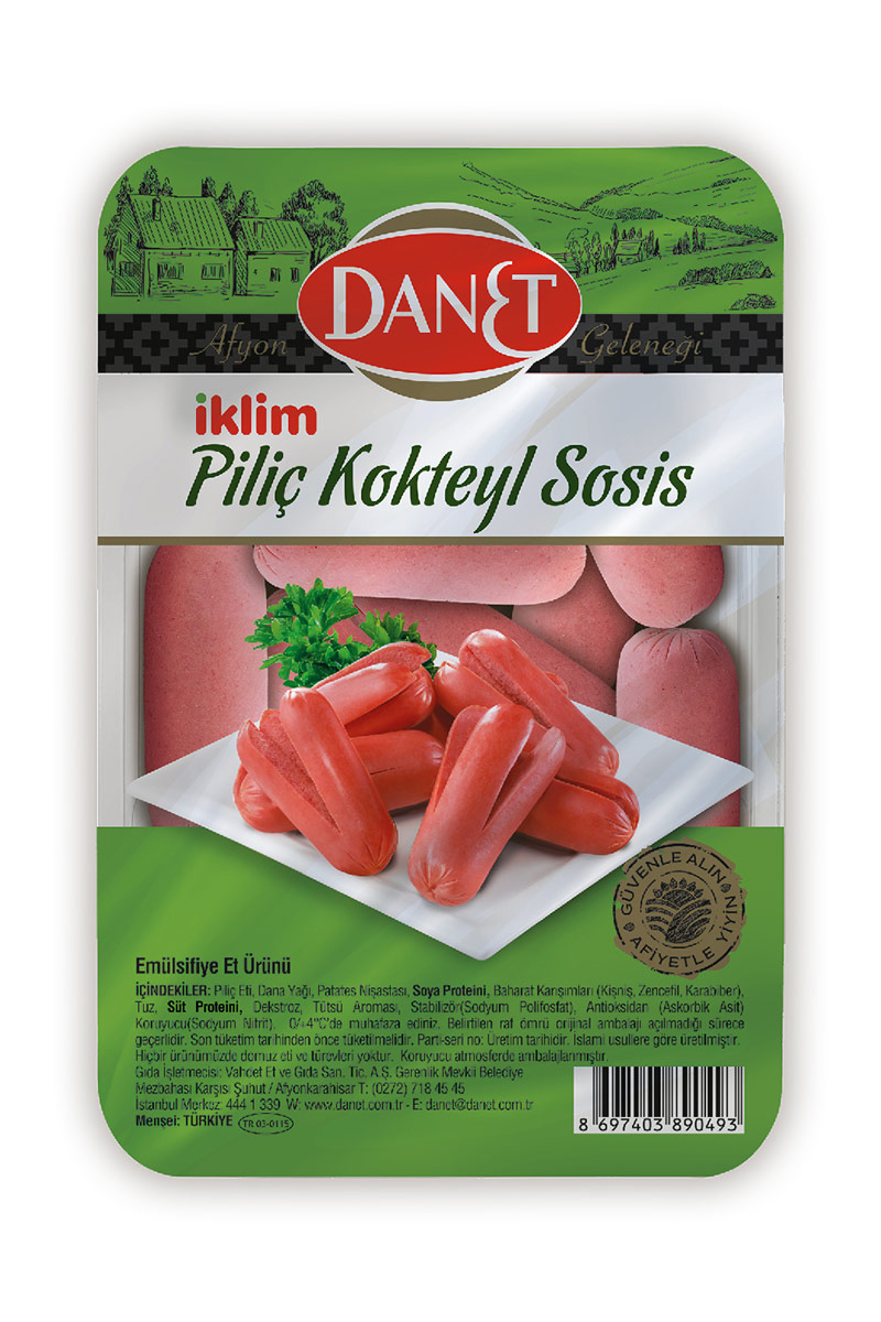 Danet Piliç Kokteyl Sosis 250 g Danet Piliç Kokteyl Sosis 250 g