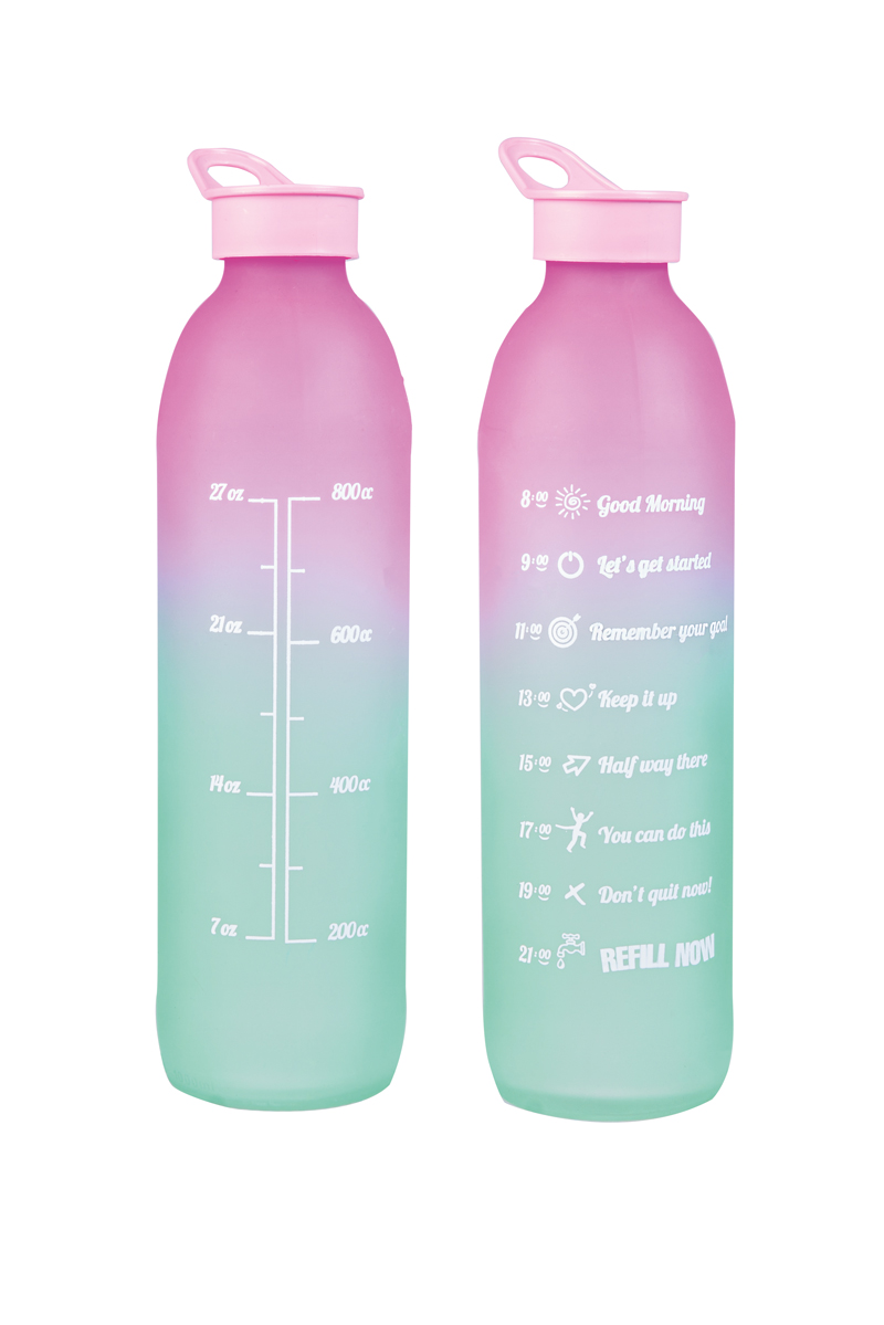 Herevin Cam Motivasyon Matarası 1L