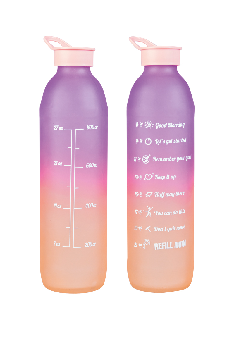 Herevin Cam Motivasyon Matarası 1L