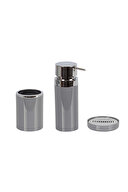 Hometime Banyo Seti 3 Parça Gri