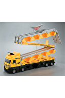 Oyuncak Kutulu Yarış Pistli Taşıyıcı Tır 45CM